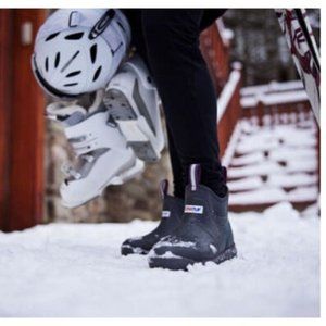 Xtratuf Glacier Trek Pro Gray Ice Fleece Lined Ankle Dack Snow Boots Size 9M